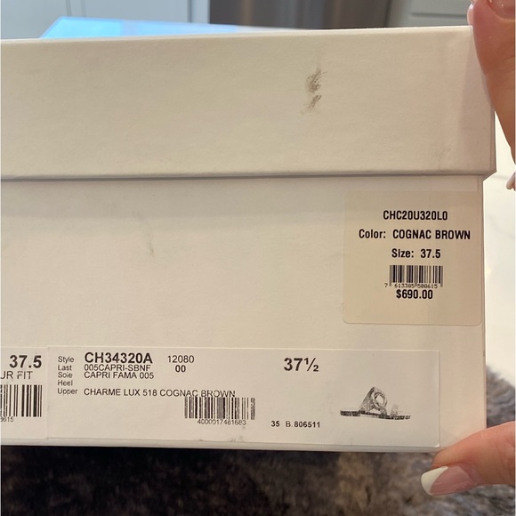 Chloe size 7.5 cognac brown sandals - Picture 5 of 6